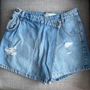 ZARA Denim Skort